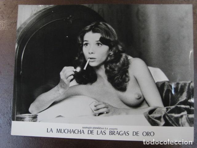 Cine: la muchacha de las bragas de oro - foto original b/n - victoria abril vicente aranda juan marse