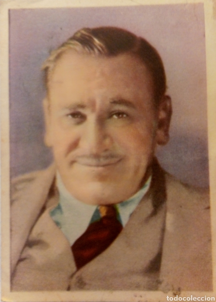 Cine: WALLACE BEERY - CROMO CINEFOTO - ED. BRUGUERA - A&Ntilde;OS 1940