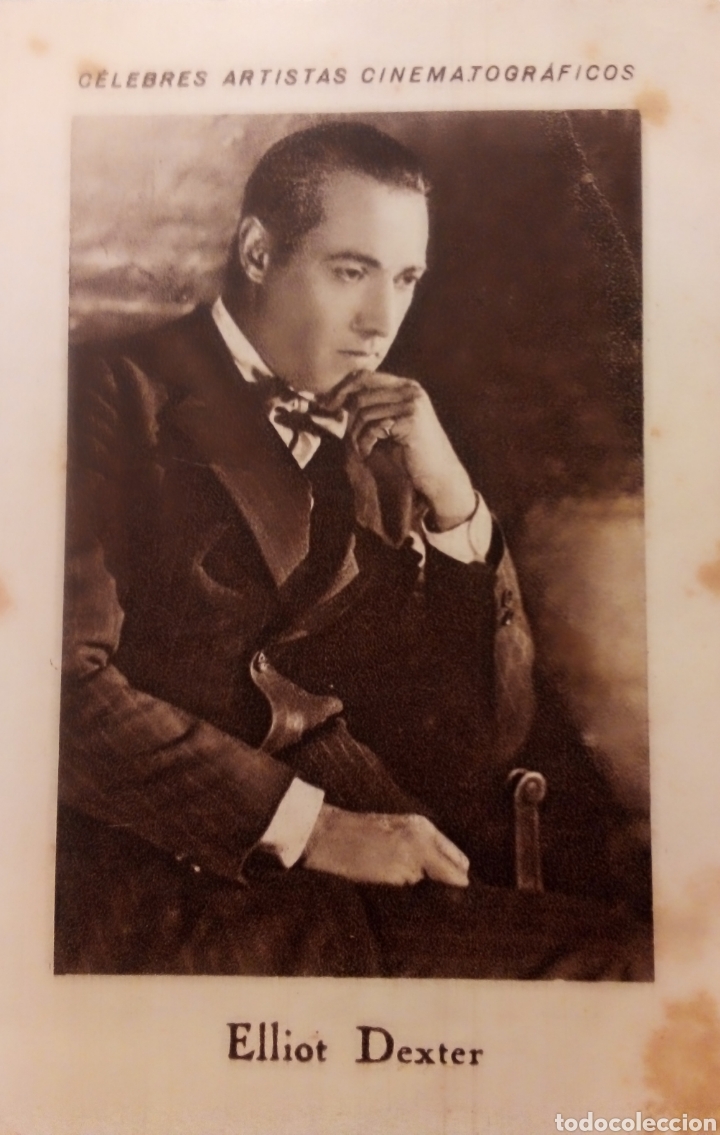 Cine: ELLIOT DEXTER - CROMO CHOCOLATE JUNCOSA - A&Ntilde;OS 1940