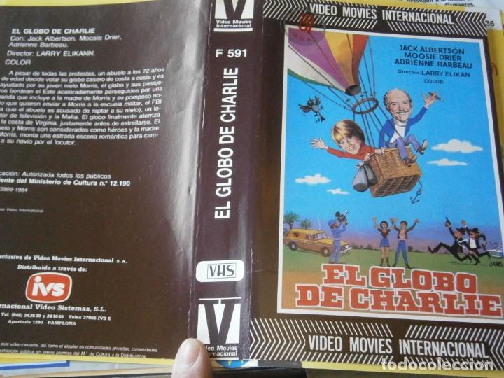 Cinema: EL GLOBO DE CHARLIE, CARATULA DE VIDEOCLUB ORIGINAL. (SOLO CARATULA)