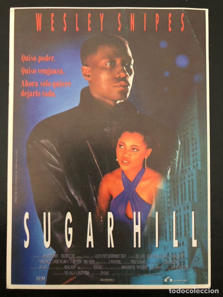 Cine: Postal cartel de la pel&iacute;cula SUGAR HILL con Wesley Snipes, Clarence Williams III, Michael Wright
