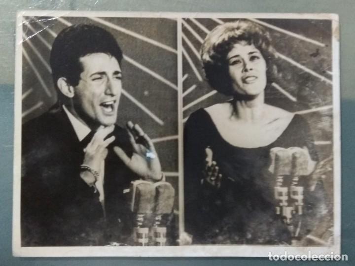 Cine: GRAN PREMIO EUROVISION A&Ntilde;O 1965. CANTANTE GUY MARDEL Y CONNIE VAN DEN BOS. TELEFOTO CIFRA.