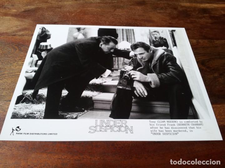 Cine: El silencio de la sospecha - liam neeson, kennet cranham - foto original b/n rank film 1991
