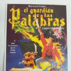 Cine: POSTAL DE LA PELÍCULA: EL GUARDIÁN DE LAS PALABRAS. CON MACAULAY CULKIN. 1994