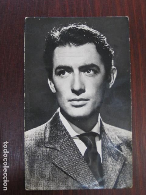Cine: gregory peck - postal original b/n - american film actor