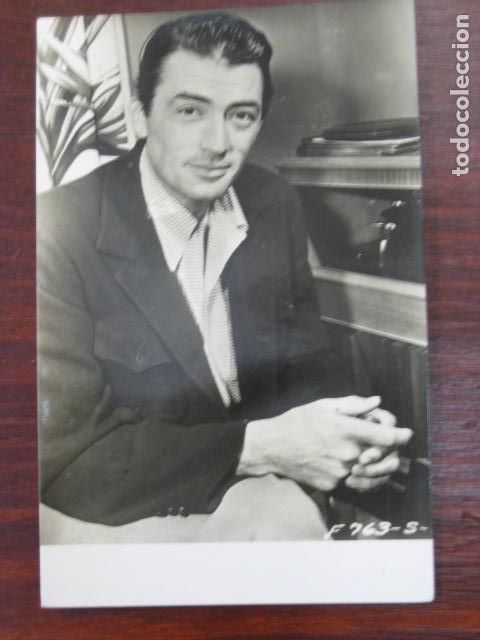 Cine: gregory peck - postal original b/n - american film actor