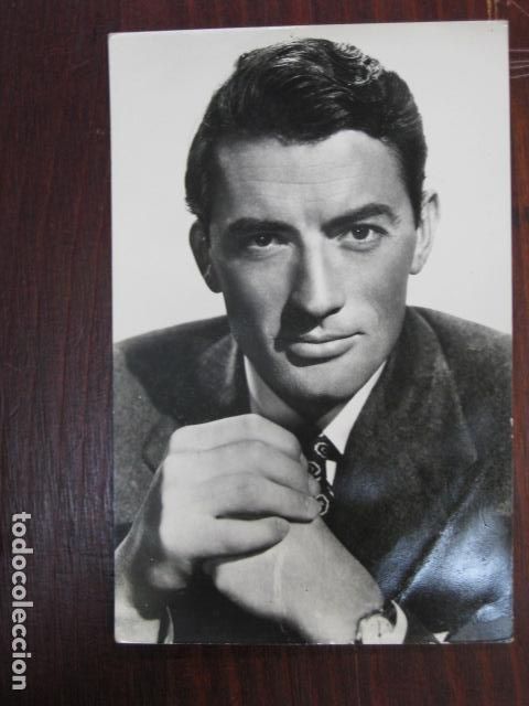 Cine: gregory peck - postal original b/n - american film actor