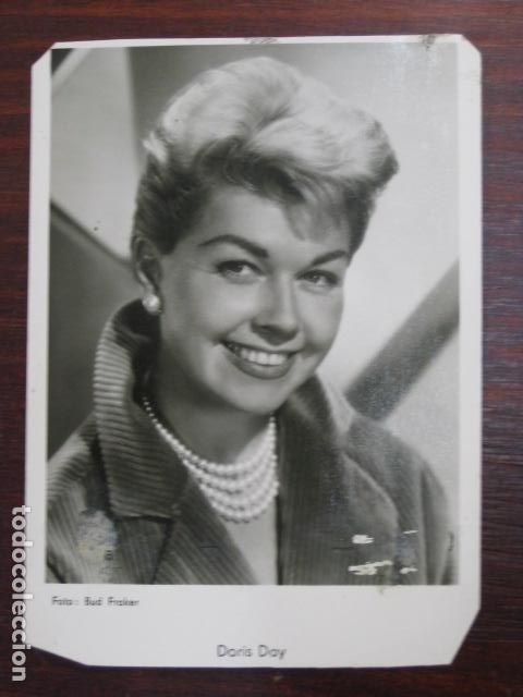 Cine: doris day - postal original b/n - american film actress