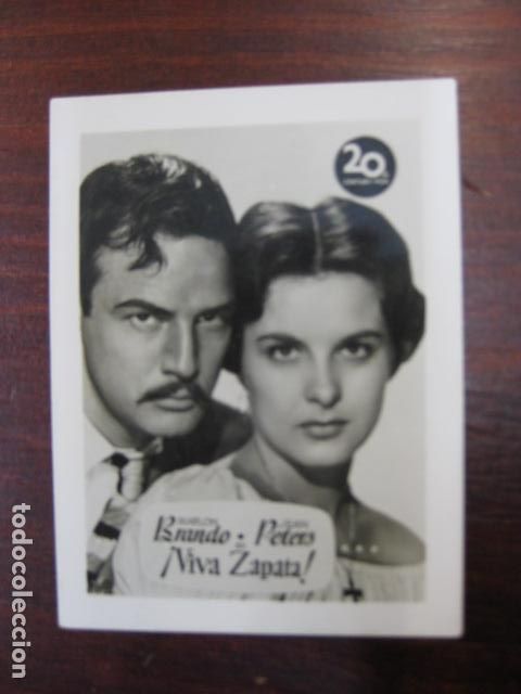 Cine: viva zapata - postal original b/n - marlon brando jean peters twenty century fox