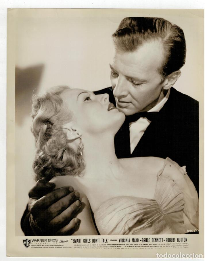 Cine: FOTOGRAFIA ORIGINAL DEL ACTOR BRUCE BENNETT Y VIRGINIA MAYO EN LA PELICULA SMART GIRLS DON'T TALK