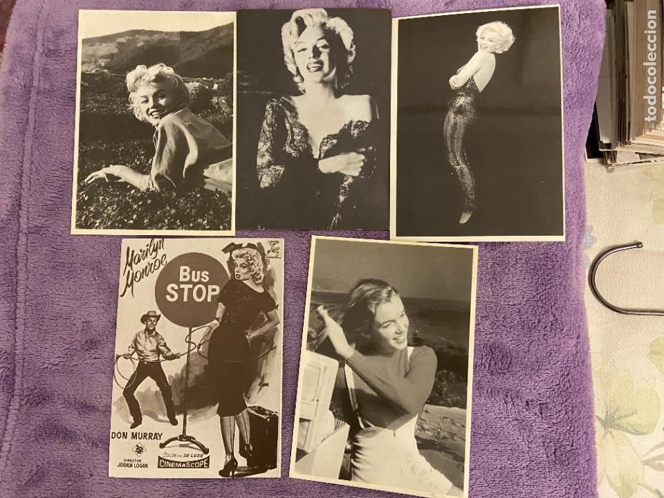 Cine: MARILYN MONROE 5 POSTALES UNA DE ELLAS BIEN JOVEN SE VENDEN SUELTAS NUEVAS