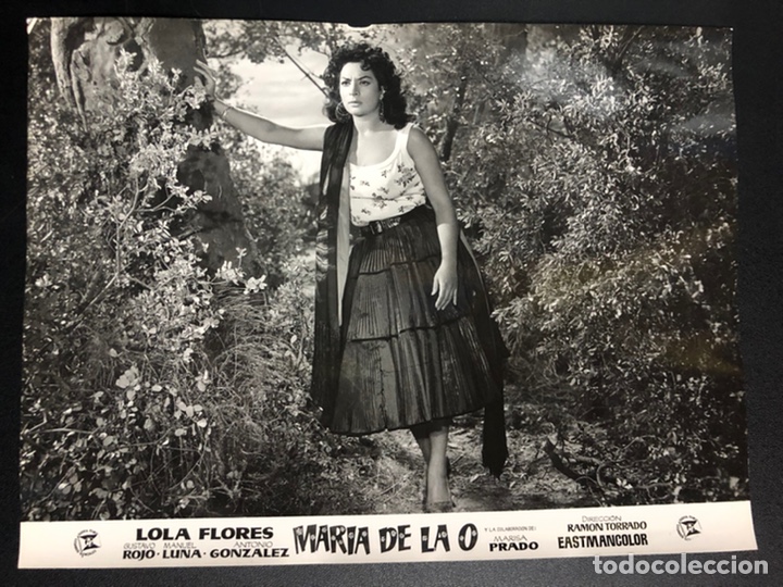 Cine: Foto original mar&iacute;a de la o Lola flores 18 x 24 cm