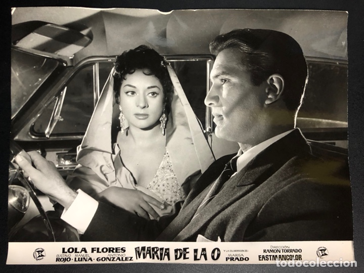 Cine: Foto original mar&iacute;a de la o Lola flores y gustavo Rojo 18 x 24 cm