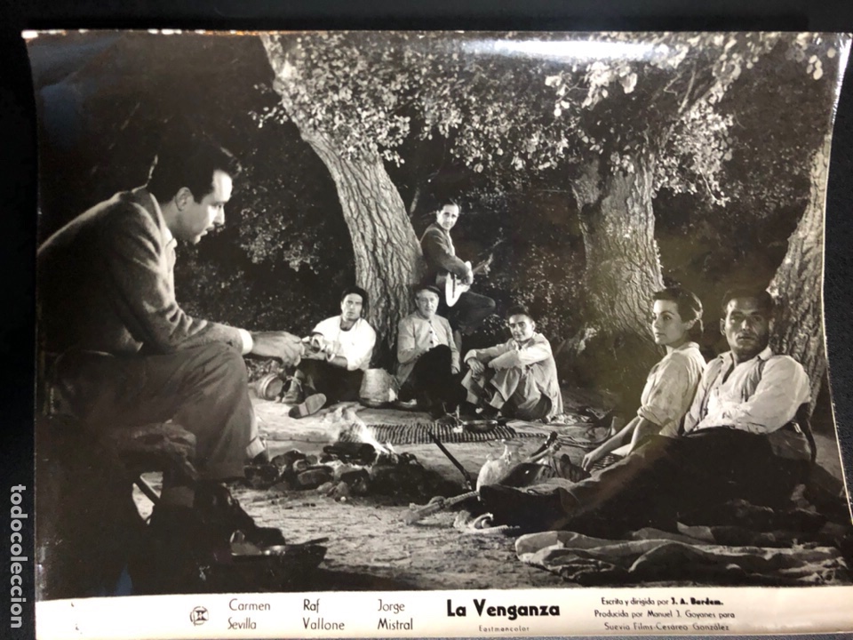 Cine: Foto original de la venganza Carmen sevilla jorge mistral y raf vallone 18 x 24 cm