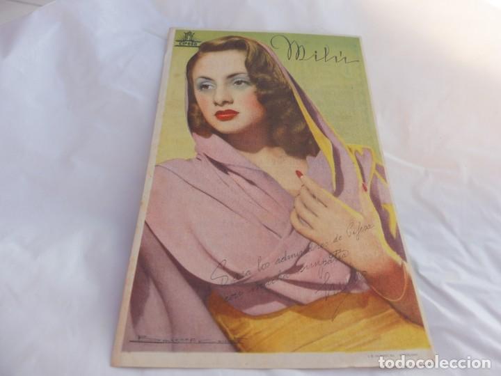 Kino: Dentichlor fotocromo dedicatoria impresa admiradores Cifesa a&ntilde;os 40 Mil&uacute;