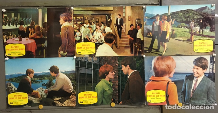 Cinema: ACH09 DIGAN LO QUE DIGAN RAPHAEL SET 6 FOTOCROMOS ORIGINAL ESTRENO