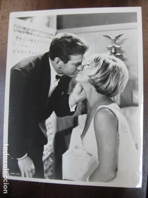 Cine: una sirena sospechosa - foto original b/n - doris day rod taylor the glass botton boat - kiss