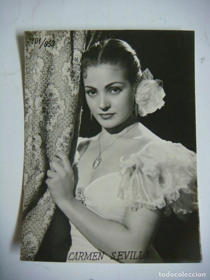 Cine: POSTAL DE CARMEN SEVILLA EN BLANCO Y NEGRO CAJ N&ordm;-3