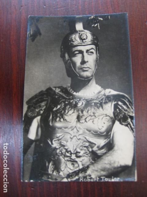 Cine: robert taylor - postal original b/n - american film actor - quo vadis
