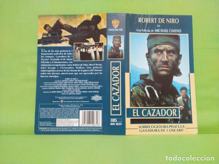 Cine: Solo CARATULA - VHS Pel&iacute;cula 1978 El Cazador Robert De Niro, Christopher Walken *Pedido m&iacute;nimo 5&euro;