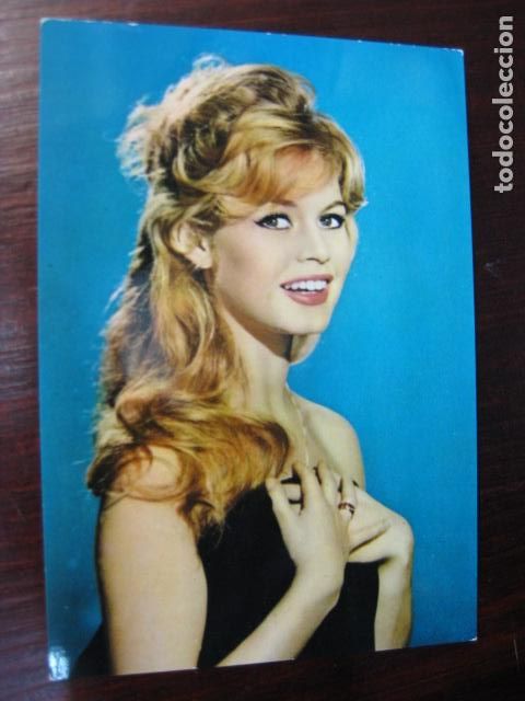 Cine: brigitte bardot - postal original color - french actress