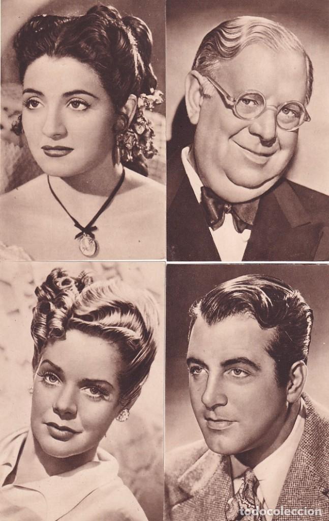 Cine: 4 postales cine: n&ordm;41 Alice Faye, n&ordm;39 Juanita Reina, n&ordm;40 Joen Payne, n&ordm; 38 S. Z. Sakall