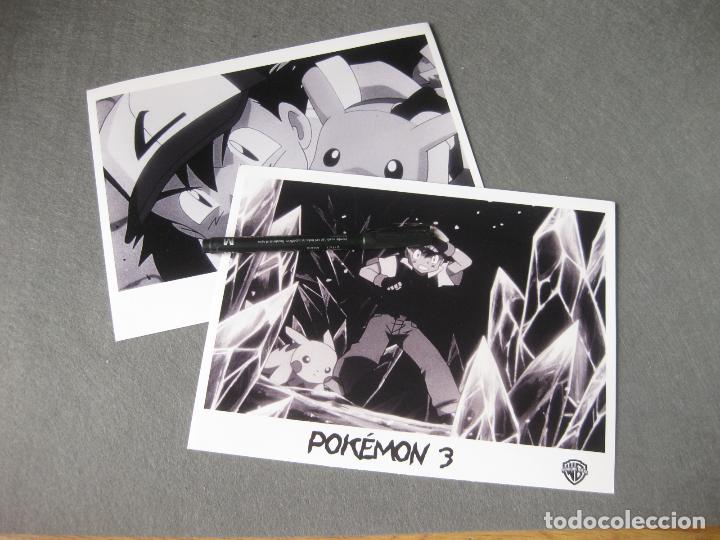 Cine: PAREJA DE FOTOGRAF&Iacute;AS O FOTOGRAMAS DE LA PEL&Iacute;CULA DE POKEMON 3. WARNER BROS PICTURES. 18,5 X 24,5 CM