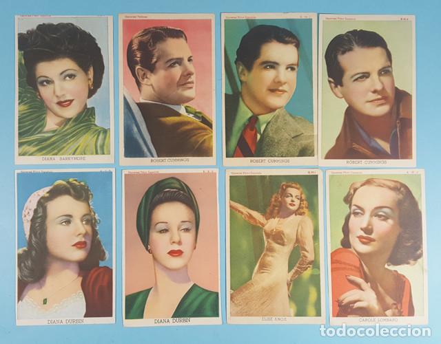 Kino: LOTE 8 FOTOS ARTISTAS DE UNIVERSAL PICTURES, DIANA DURBIN, CAROLE LOMBARD...