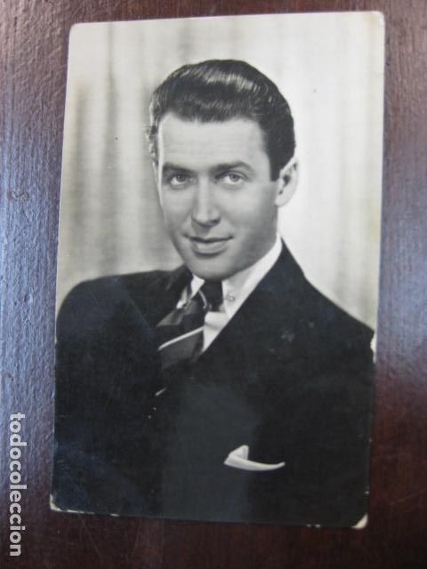Cine: james stewart - postal original b/n - american film actor