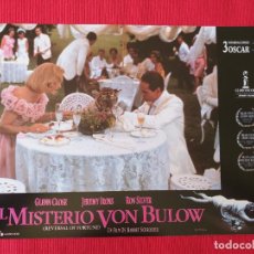 Cine: 12 FOTOCROMOS. EL MISTERIO VON BULOW. BARBET SCHROEDER, 1990. JEREMY IRONS, GLENN CLOSE