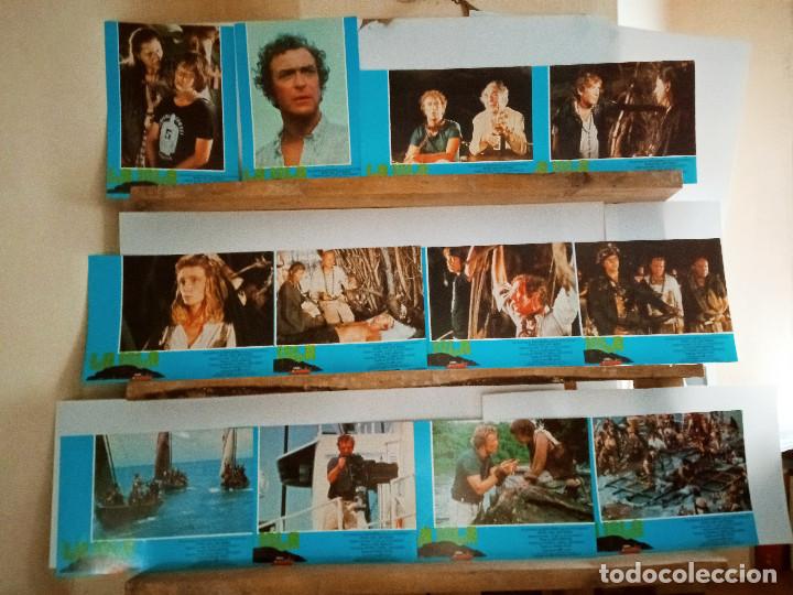 Cin&eacute;ma: LA ISLA. Michael Caine, David Warner, Jeffrey Frank. 12 FOTOCROMOS. COMPLETO