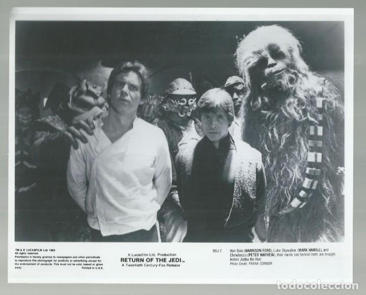 Cine: Fotografia Star Wars, return of the Jedi, Harrison Ford, Mark Hamill, 20X25, impecable