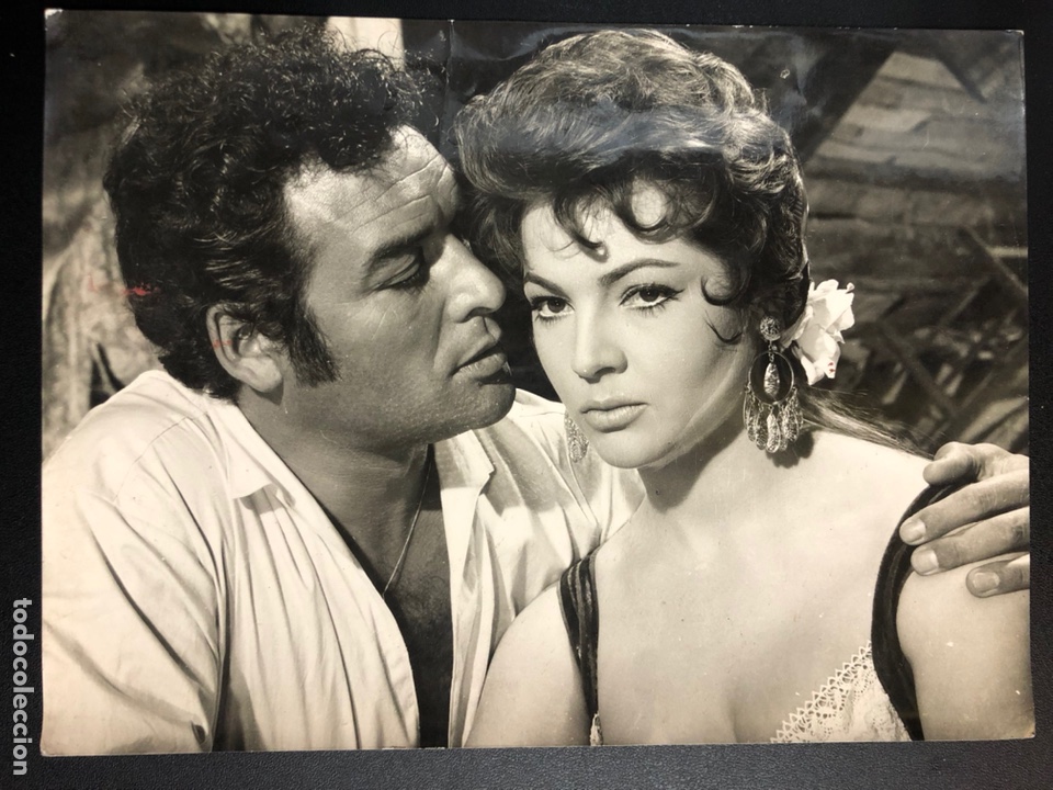 Cine: Foto original de Jorge mistral y sara Montiel.Carmen la de Ronda 17,5 x 23,5 cm