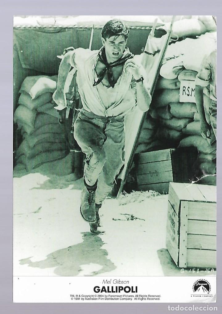 Cine: 1R - LOTE DE 8 POSTALES GALLIPOLI MEL GIBSON DE PARAMOUNT 2.004