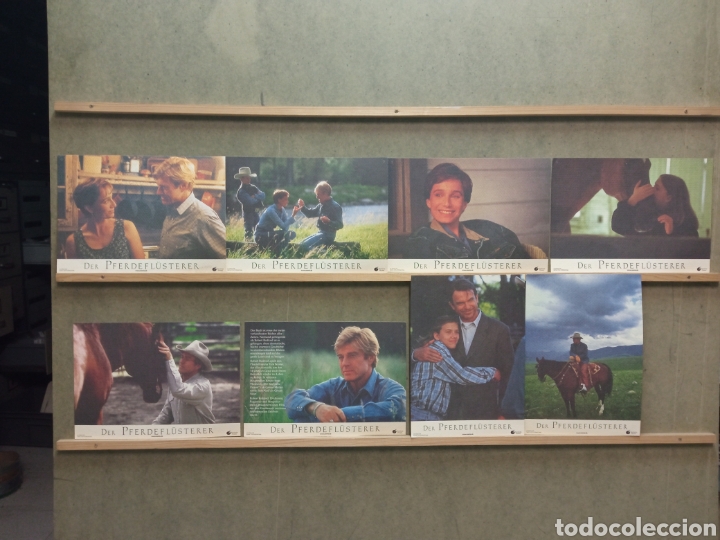 Cin&eacute;ma: K907 EL HOMBRE QUE SUSURRABA A LOS CABALLOS ROBERT REFORD SET 8 FOTOCROMOS ORIGINAL ALEMAN