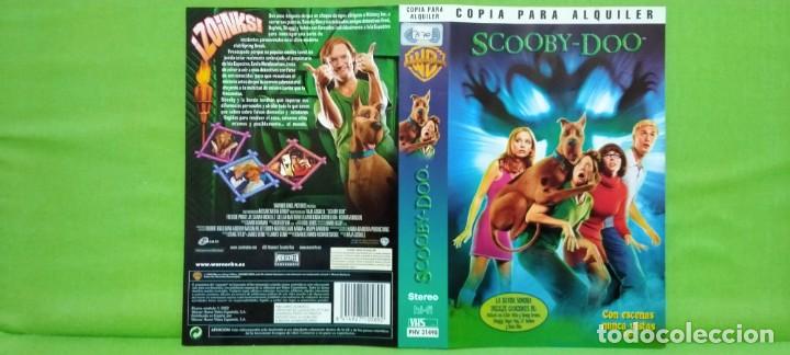 Cine: S&oacute;lo car&aacute;tula - Scooby Doo 2002 Frank Welker Mattew Lilard vhs *Pedido m&iacute;nimo 5&euro;