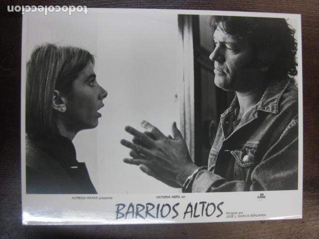Cine: barrios altos - foto original b/n - victoria abril lorenzo santamaria