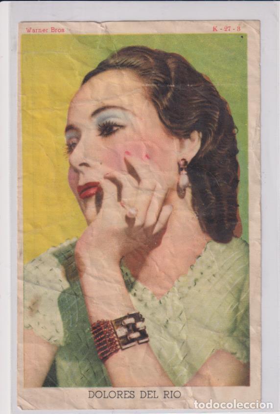 Kino: Dolores del R&iacute;o. Postal publicidad de productos de belleza Risler