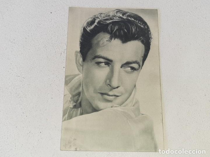 Cine: ANTIGUA TARJETA POSTAL FOTOGRAFICA N&ordm; 100 CROMO DEL ACTOR ROBERT TAYLOR A&Ntilde;OS 40 / 50 SIN CIRCULAR