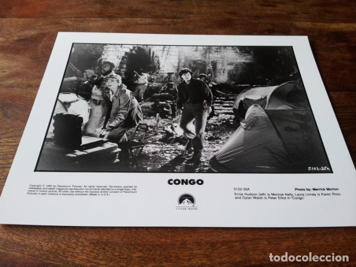 Kino: Congo - ernie hudson, laura linney, dylan walsh - foto original B/N paramount a&ntilde;o 1995