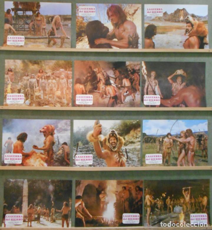 Cine: WJ86D LA GUERRA DEL HIERRO UMBERTO LENZI SET COMPLETO 12 FOTOCROMOS ORIGINAL ESTRENO