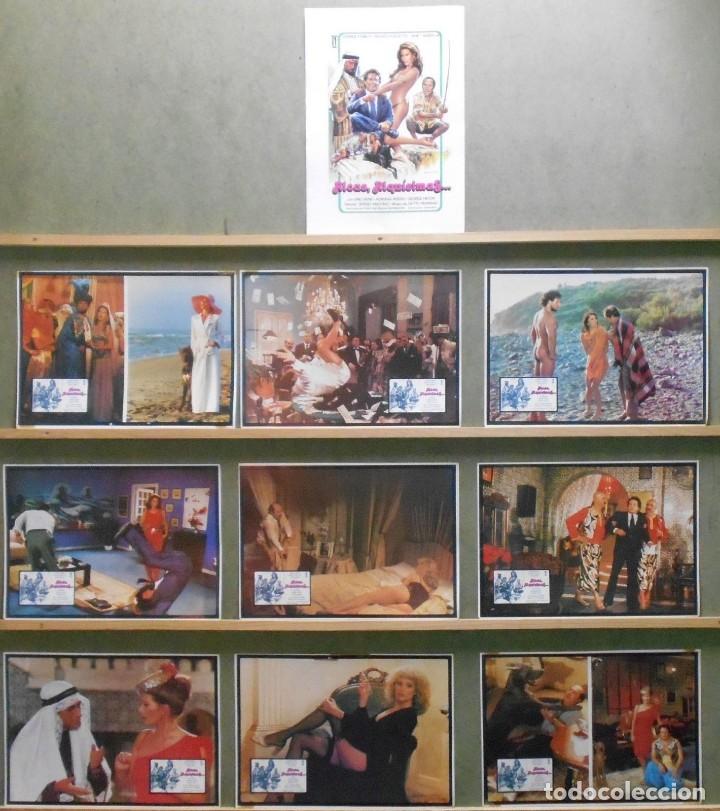 Cine: XT08D RICAS RIQUISIMAS EDWIGE FENECH JANET AGREN SET 10 FOTOCROMOS ORIGINAL ESTRENO