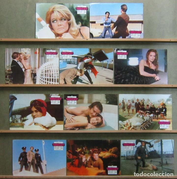 Cinema: ZU63D CORRUPCION INSACIABLE ALBERTO DE MARTINO GIALLO SET 11 FOTOCROMOS ORIGINAL ESTRENO