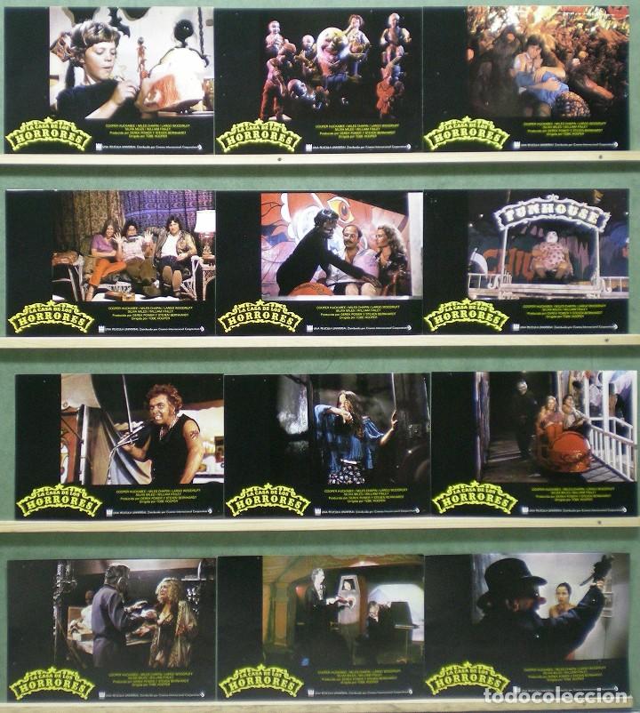 Cin&eacute;ma: TJ48 LA CASA DE LOS HORRORES TOBE HOOPER SET COMPLETO 12 FOTOCROMOS ORIGINAL ESTRENO h3