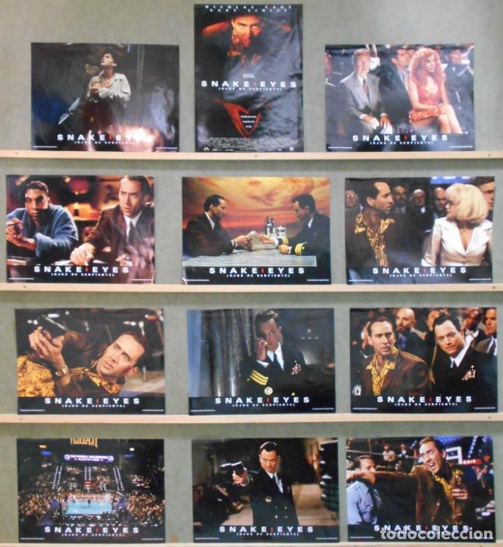 Cinema: WJ41D OJOS DE SERPIENTE snake eyes BRIAN DE PALMA NICOLAS CAGE SET 12 FOTOCROMOS ORIGINALES ESTRENO