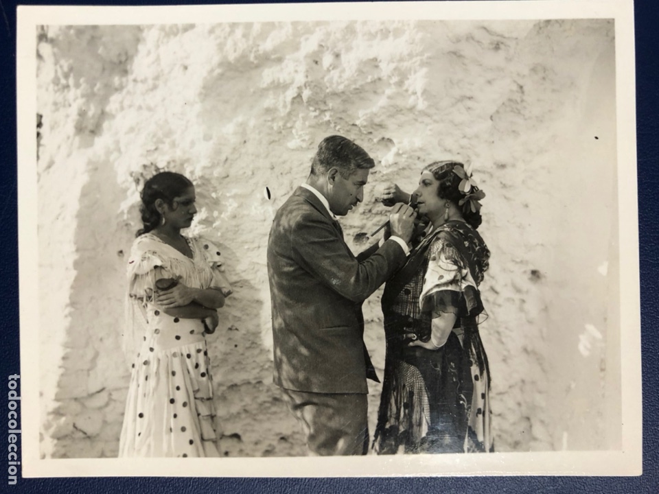 Cine: Foto original Carmen Amaya y Pastora Imperio Maquillaje y rodaje de Mar&iacute;a de la O