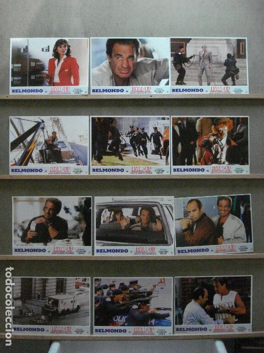 Cine: AAY59 ASALTO AL BANCO DE MONTREAL JEAN PAUL BELMONDO KIM CATRALL SET COMPLETO 12 FOTOCROMOS ESTRENO