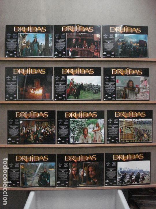Cinema: AAY74 DRUIDAS CHRISTOPHER LAMBERT MAX VON SYDOW SET COMPLETO 12 FOTOCROMOS ORIGINAL ESTRENO