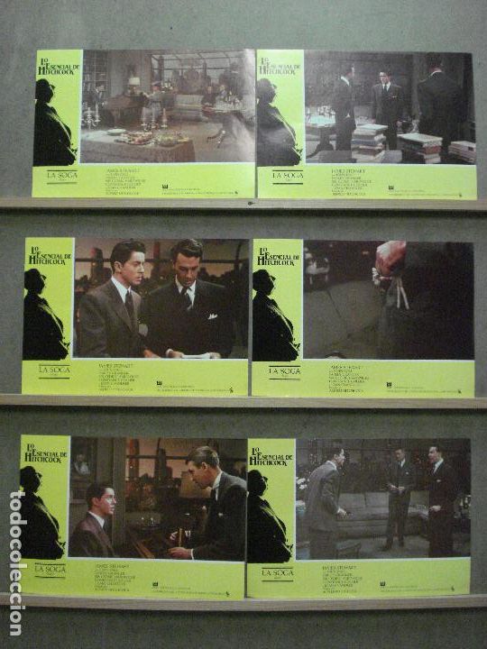 Cine: 7AAY80 LA SOGA THE ROPE ALFRED HITCHCOCK STEWART SET COMPLETO 6 FOTOCROMOS ORIGINAL ESTRENO