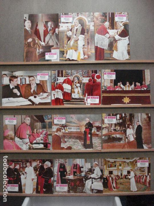 Cine: AAY95 LAS SANDALIAS DEL PESCADOR ANTHONY QUINN SET COMPLETO 12 FOTOCROMOS ORIGINAL ESPA&Ntilde;OL R-70s